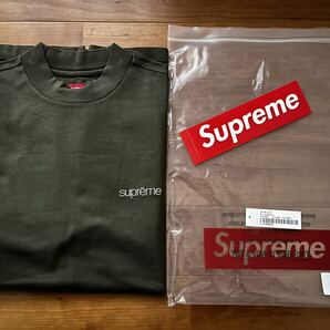 23AW！新作新品！おまけ付！ Supreme Mock Neck L/S Top Size:M Color:Olive ロンTee 24ss/box/シャツ/パーカーの画像1