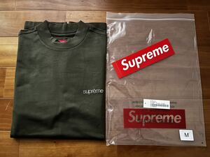 23AW！新作新品！おまけ付！ Supreme Mock Neck L/S Top Size:M Color:Olive ロンTee 24ss/box/シャツ/パーカー