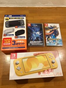 Nintendo Switch Lite イエロー他付属品　ポケモン　ソフト2個付き