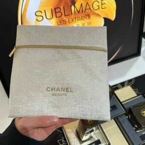 送料無料 新品 未使用非売品 CHANEL シャネル ポーチ ホリデー クリスマス 限定 白金 ノベルティ マルチケース 希少 限定の画像1