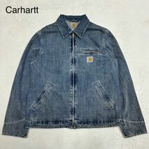 希少 Carhartt カーハート デトロイトジャケット デニム生地 _画像1