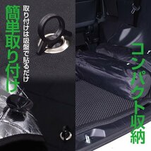 【地域別送料無料】 シルバー サンシェード トヨタ ハリアー 80系 MXUA80 / MXUA85 R2.6～ 8枚セット 車中泊 アウトドア プライバシー保護_画像5