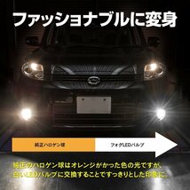 【ネコポス送料無料】フォグLEDバルブ H8 HPW 6W 4SMD ホワイト 2個 モコ MG22S MC前 H18.2-H23.1_画像3