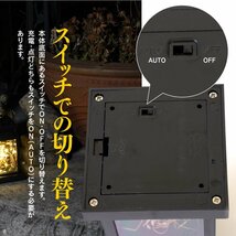 【送料無料】イルミネーションライト ソーラーライト ソーラーパネル ランタン LED 電球色 ライトアップ センサー点灯 DIY ガーデンライト_画像7