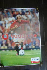  「David Beckham デイビット・ベッカム　Vodafone J-HONE　ポスター　72ｘ52ｃｍ」