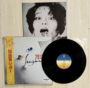 稀少 見本盤LP★シュガー/29:00AM 帯付レコード アルバム アナログ盤 盤面概ね良好♪ 再生確認済 インサートあり 小田裕一郎