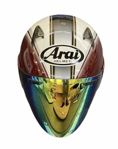 Arai アライ SZ-F SZF RETRO レトロ Mサイズ　ジェットヘルメット　ミラーシールド付き