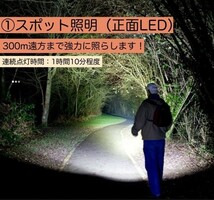 2本SET ハンディライト LED 懐中電灯 超強力 USB充電 小型 防災_画像3