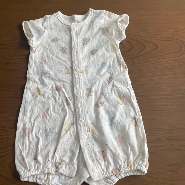 ロンパース ベビー服 ベビー 半袖 女の子 カバーオール ショートオール 動物 可愛い 新生児 50 60