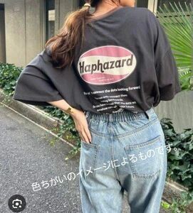 ナイスクラップ　リンガーTシャツ　ブルー　オーバーサイズ