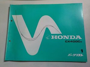 h2411◆HONDA ホンダ パーツカタログ CX400CD 初版 昭和58年3月(ク）