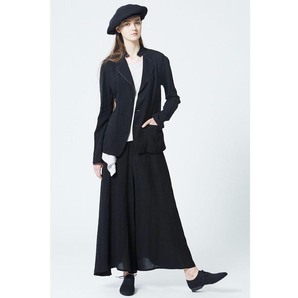 Yohji Yamamoto + NOIR 2015ss テンセル アシンメトリー ワイド パンツ 15ss ノアール アシメ サルエル スカートの画像3