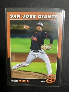 NPB 来日外国人 ミゲル・モラ　くふう　ハヤテ　静岡　トレーディングカード 2023 San Jose Giants Miguel Mora イースタンリーグ