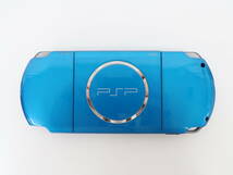 ET1568/バッテリー欠品 PSP 本体 バイブラント・ブルー PSP-3000_画像3