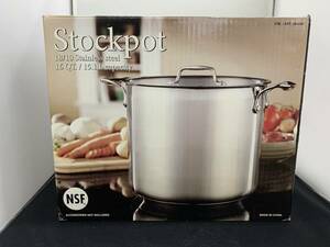 保管品 NSF Ｓｔｏｃｋｐｏｔ ステンレス 両手鍋 15L 284695 調理器具