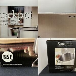 保管品 NSF Ｓｔｏｃｋｐｏｔ ステンレス 両手鍋 15L 284695 調理器具の画像10