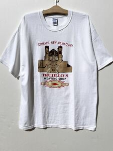 TRUJILLO’S トルフィリオス XL 00s Tシャツ チマヨベスト ネイティブ柄 ナバホラグ ナバホデザイン チマヨラグ ネイティブアメリカン