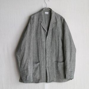 【BOLD FIT】STEVEN ALAN リネン シャツ ジャケット / S グレー 日本製 O4-04011-9429