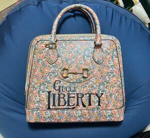 GUCCI リバティ　ハンドバッグ　ショルダーバッグ　ホースビット