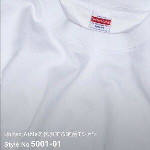 新品 ユナイテッドアスレ 5.6oz ハイクオリティー 半袖 Tシャツ ブラック 黒 XXXLサイズ United Athle 500101 High Quality T-shirtの画像5