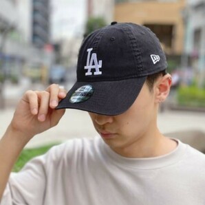 新品未使用 ニューエラ ローキャップ ブラック 9twenty 国内正規品 ロサンゼルスドジャース LA NEW ERA ベースボール 帽子 黒 大谷翔平の画像7