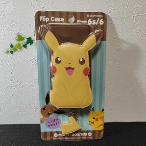 【未使用品】ポケモン ダイカットフリップケース　ピカチュウ　手帳型　iPhone　ケース