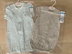 50-60サイズ　新生児　ベビー服　コンビドレス　カバーオール　プレオール　2way 西松屋