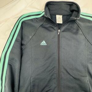 adidas ジャージトラックジャケット 黒 ブラック CLIMALITE