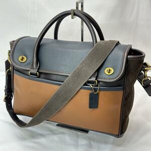 COACH ビジネスバッグ 2way レガシー フラップオールレザー 70987