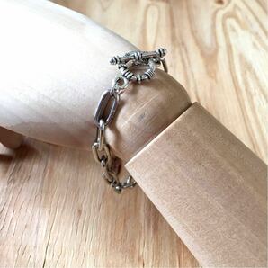 美品 BEAMS Silver Chain Bracelet ビームス シルバーチェーンブレスレット オーバルチェーン アクセサリー 腕輪 インディアンジュエリーの画像9