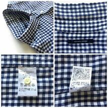 美品 URBAN RESEARCH DOORS Gingham check shirt アーバンリサーチドアーズ ギンガムチェックシャツ Mサイズ 半袖シャツ ショートスリーブ_画像9