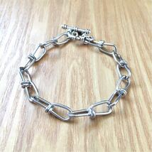 美品 BEAMS Silver Chain Bracelet ビームス シルバーチェーンブレスレット ビクターチェーン アクセサリー 腕輪 インディアンジュエリー_画像2