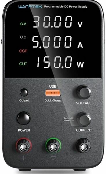 電圧＆電流安定電源 DC 電源調整可能な 30V 10A ラボプログラマブルスイッチング電源金メッキ陽極酸化電源