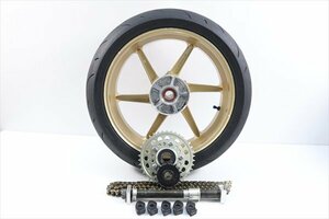 1円スタート:XJR1300[04社外後　Y'SGEAR　ワイズギア　リアホイール]検XJR1200｝F