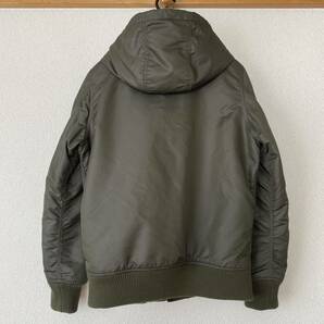 ALPHA INDUSTRIES アルファ インダストリーズ フライトジャケット MA-1 アウター カーキ Mサイズ ブルゾン ミリタリー の画像3