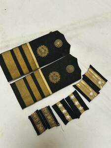  navy morning .. boat . capital circle one etc. office work member shoulder boards uniform chapter ship retro Japan navy rank insignia 