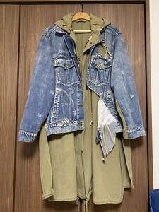 20AW MIHARA YASUHIRO BROKEN DENIM LAYER