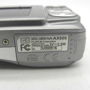 FUJIFILM 富士フイルム FinePix AX600 コンパクトデジタルカメラ 通電動作確認OK ※レンズ周り部品取れ ■6724の画像8