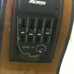 Morris モーリス エアアコ アコースティックギター FC-211TS 取説付き HEADWAY 替え弦付き ■6812 の画像6