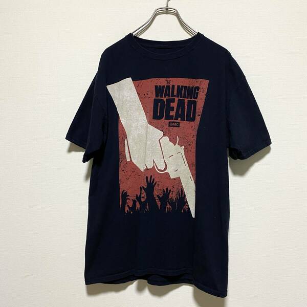 アメリカ古着　ウォーキングデッド　半袖　Tシャツ　ゾンビ　映画　ブラック　Walking Dead　【I14】