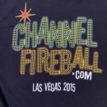 アメリカ古着　CHANNEL FIREBALL　半袖　Tシャツ　両面プリント　Sサイズ　コットン　ブラック　【I85】_画像7