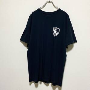 アメリカ古着　Brooklyn　半袖　Tシャツ　プリント　クルーネック　濃紺　【I98】