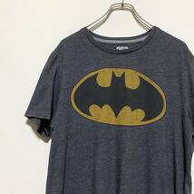 アメリカ古着　バットマン　BATMAN　ロゴ　プリント　半袖　Tシャツ　Mサイズ　OLD NAVY　【I120】_画像3