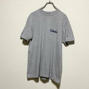 アメリカ古着　cabelas カベラス　半袖　Tシャツ　両面プリント　クルーネック　Mサイズ　【I169】