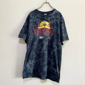 アメリカ古着　REGIONAL CHAMPIONSHIPS　半袖　Tシャツ　タイダイ　クルーネック　Lサイズ　コットン　【I179】