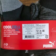 PUMA プーマ メンズ ショート クルーソックス 靴下 グレー2足 黒1足_画像3