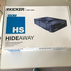 KICKER/キッカー HS8 20cm パワードサブウーハー 150W アンプ内蔵　美品