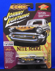 1/64 ジョニーライトニング 1957 Chevy Bel Air シェビー ベル エアー Ed Big Daddy Roth（フレイムス）コレクタークラブ限定