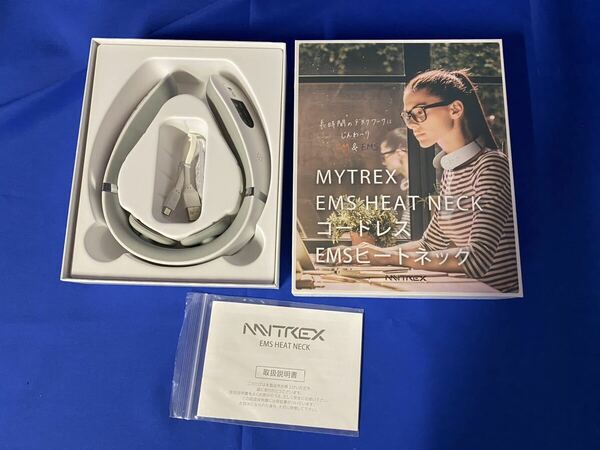 EMS ネックケア ヒートネック MYTREX 用 低周波治療器　ネックケア 肩こり解消 首　ネックマッサージャー　コードレス　マッサージ機