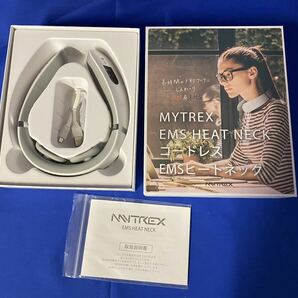 EMS ネックケア ヒートネック MYTREX 用 低周波治療器 ネックケア 肩こり解消 首 ネックマッサージャー コードレス マッサージ機の画像1